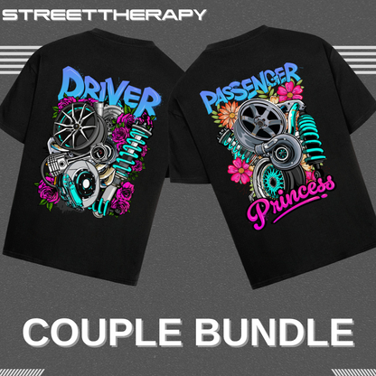 Couple Oversized Shirts v2.3(Backprint) - Bundle