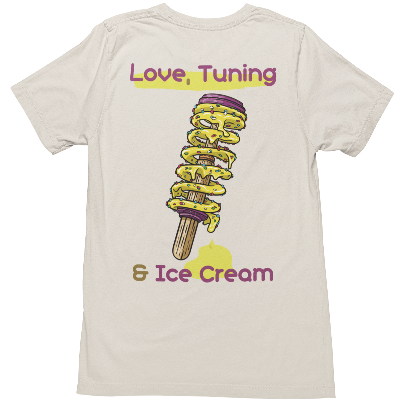 "Love, Tuning & Ice Cream" -  Oversized T-Shirt