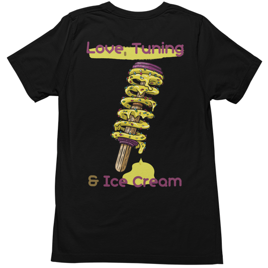 "Love, Tuning & Ice Cream" -  Oversized T-Shirt