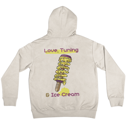 "Love, Tuning & Ice Cream" - Oversized Hoodie