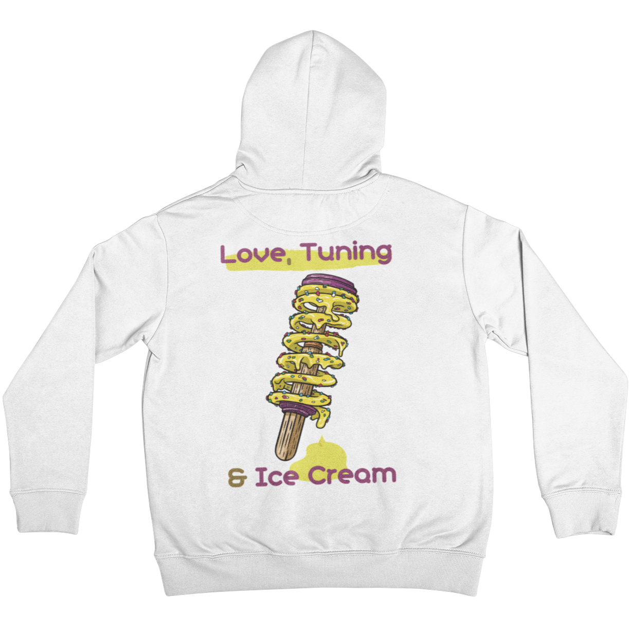 "Love, Tuning & Ice Cream" - Oversized Hoodie