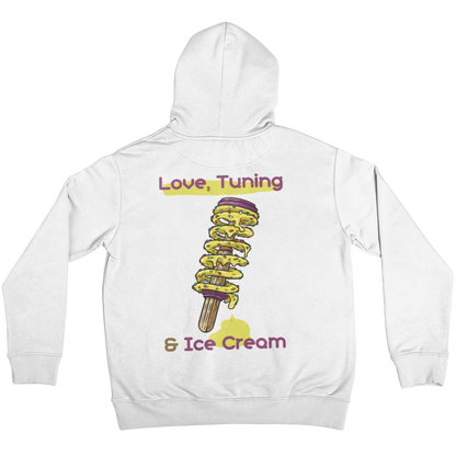 "Love, Tuning & Ice Cream" - Oversized Hoodie